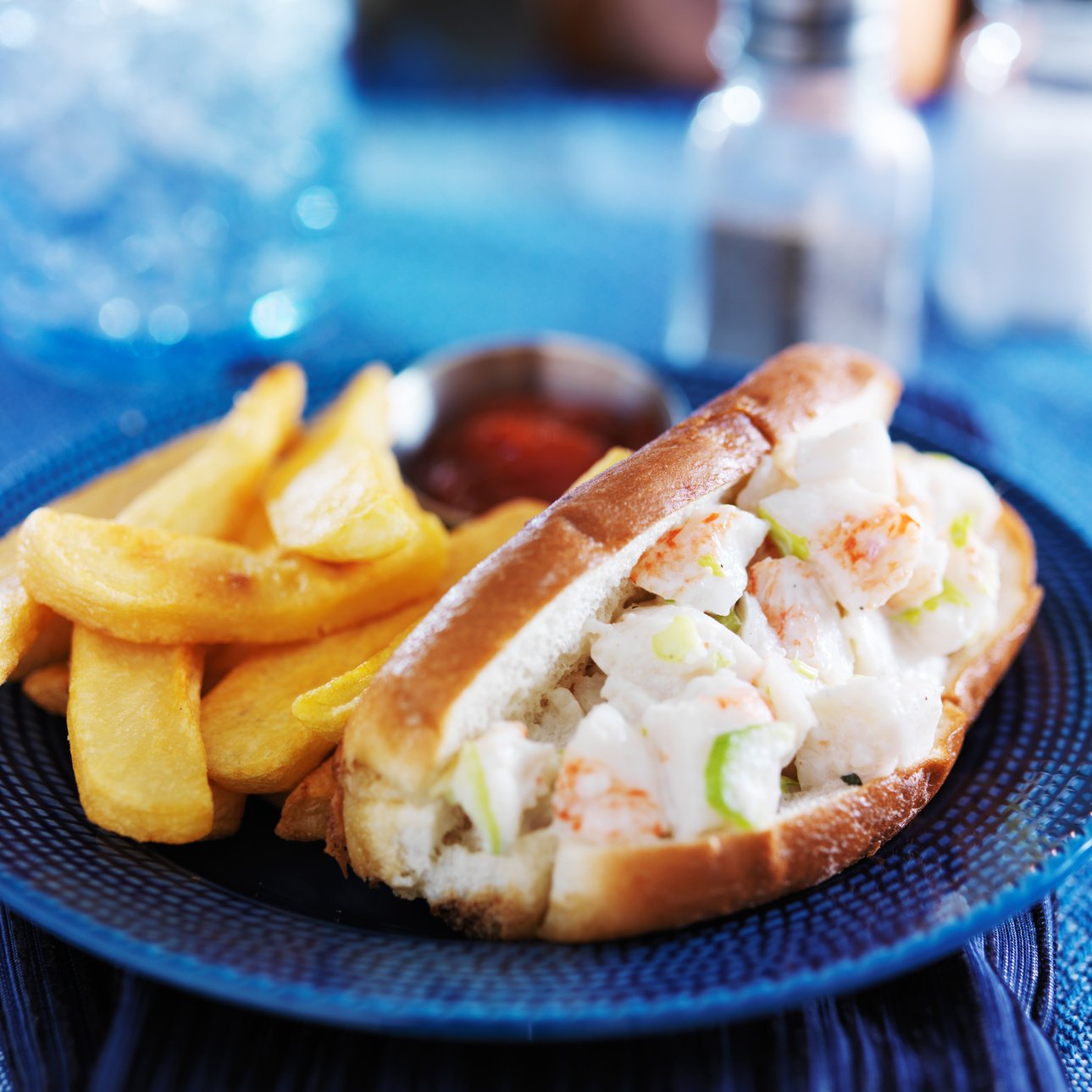 Lobster Roll and French Fries